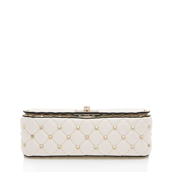 Valentino Calfskin Rockstud Spike Up Top Handle - Picture 4 of 12